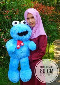 Boneka Elmo Jumbo Biru