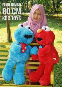 Boneka Elmo Jumbo Merah dan biru
