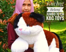 Boneka Kucing Belang Jumbo