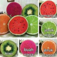 boneka bantal buah