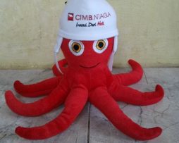 souvenir boneka bank cimb niaga