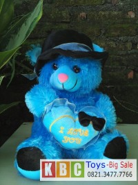 jual boneka teddy bear topi katun