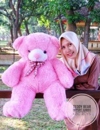 Boneka Bear Import Jumbo Pink