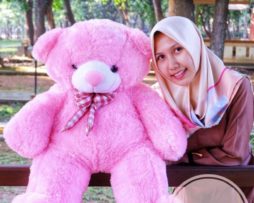 Boneka Bear Import Jumbo Pink