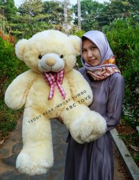 Boneka teddy bear import jumbo krem