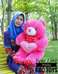 Boneka Teddy Bear Love Printing 90 Cm (2)