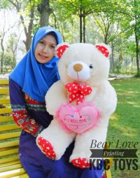 Boneka Teddy Bear Love Printing 90 Cm (2)